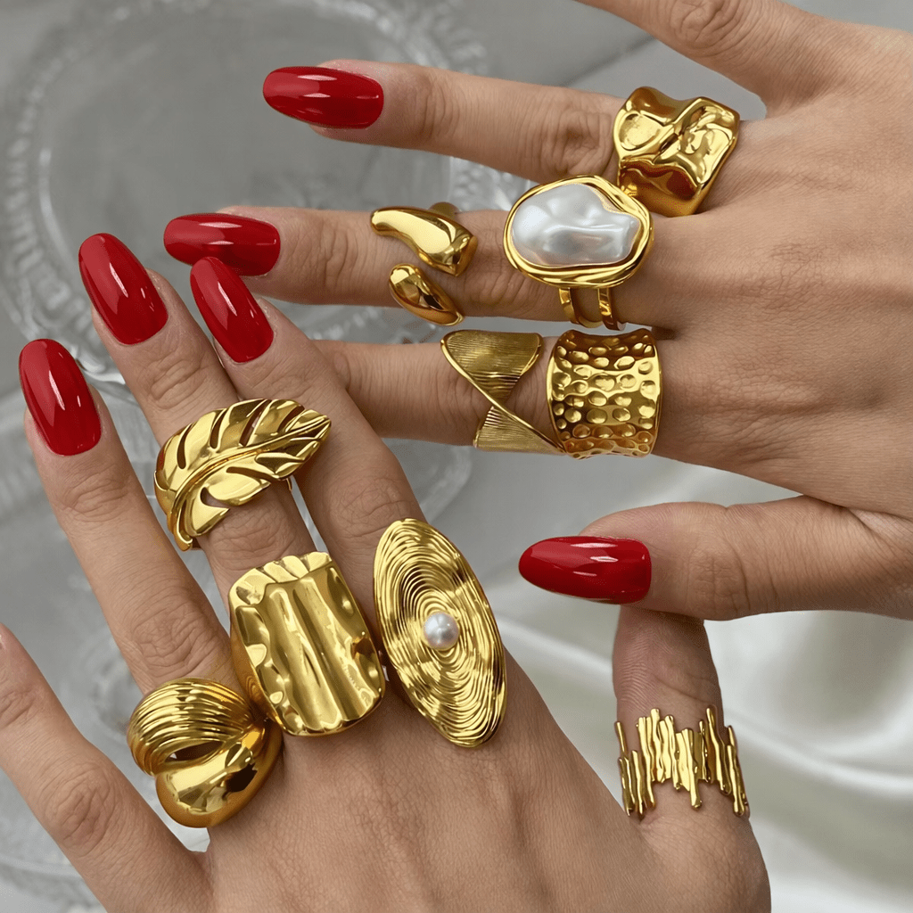 Gita Gold Adjustable Ring - David Omo