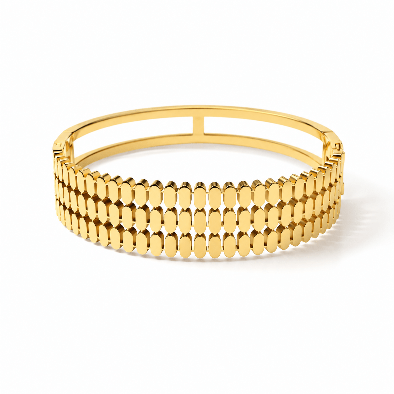 Matrix Gold Cuff Bangle - David Omo