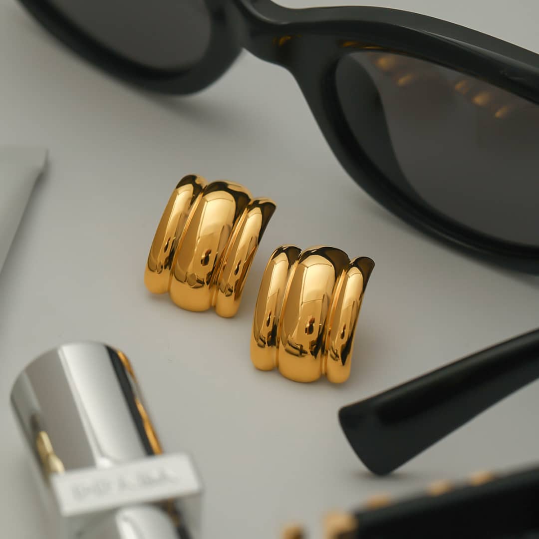 Brynn Gold Earrings - David Omo