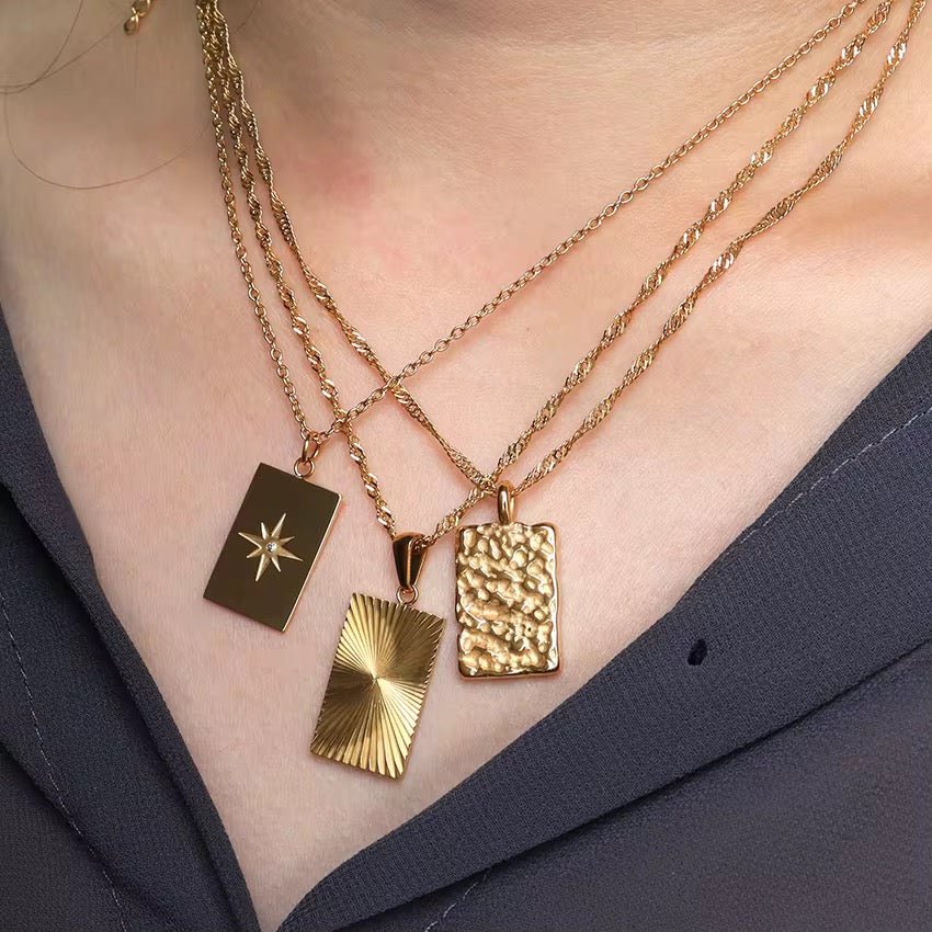 Jordyn Gold Pendant Necklace - David Omo