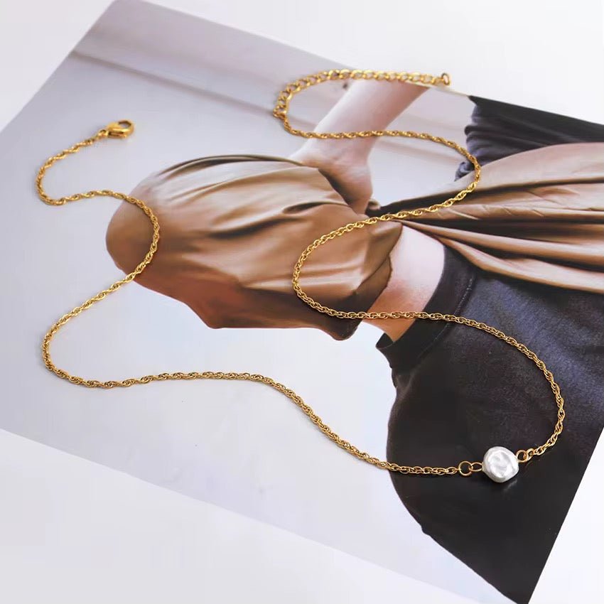 Iris Necklace Gold - David Omo