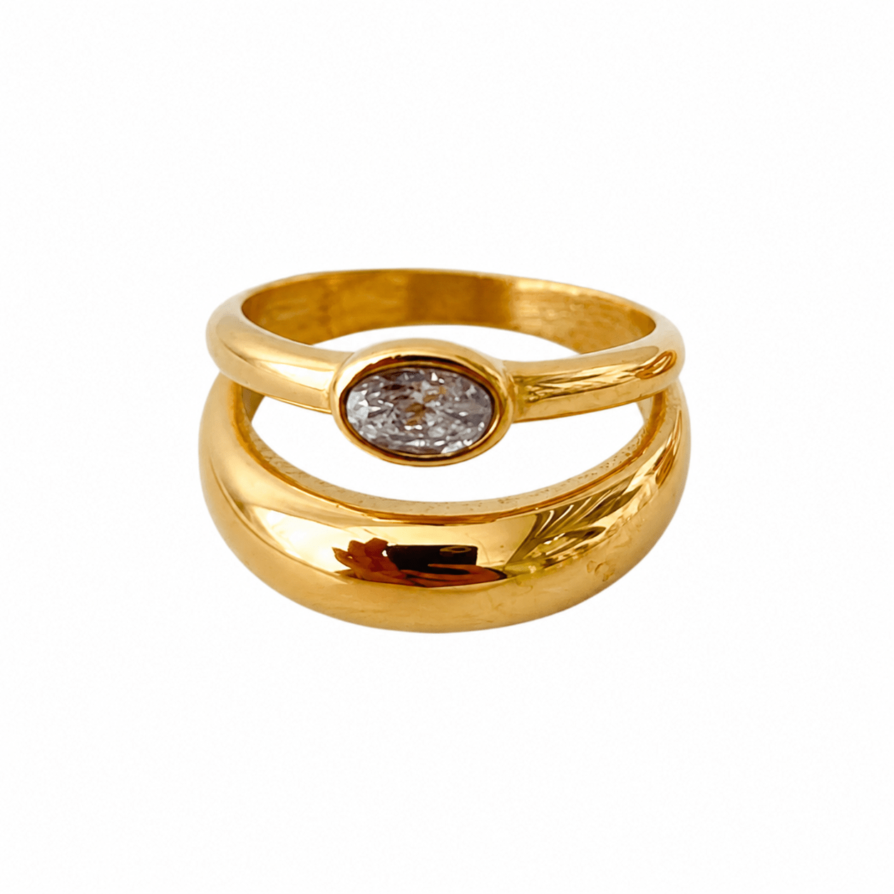 Ellara Gold Duo Ring - David Omo