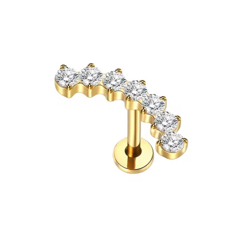 Willow Flatback Stud Earring - David Omo