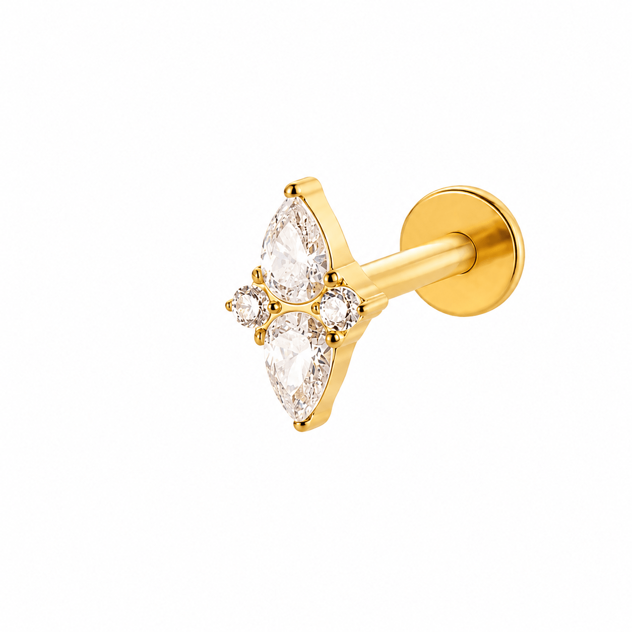 Zale Flatback Stud Earring - David Omo
