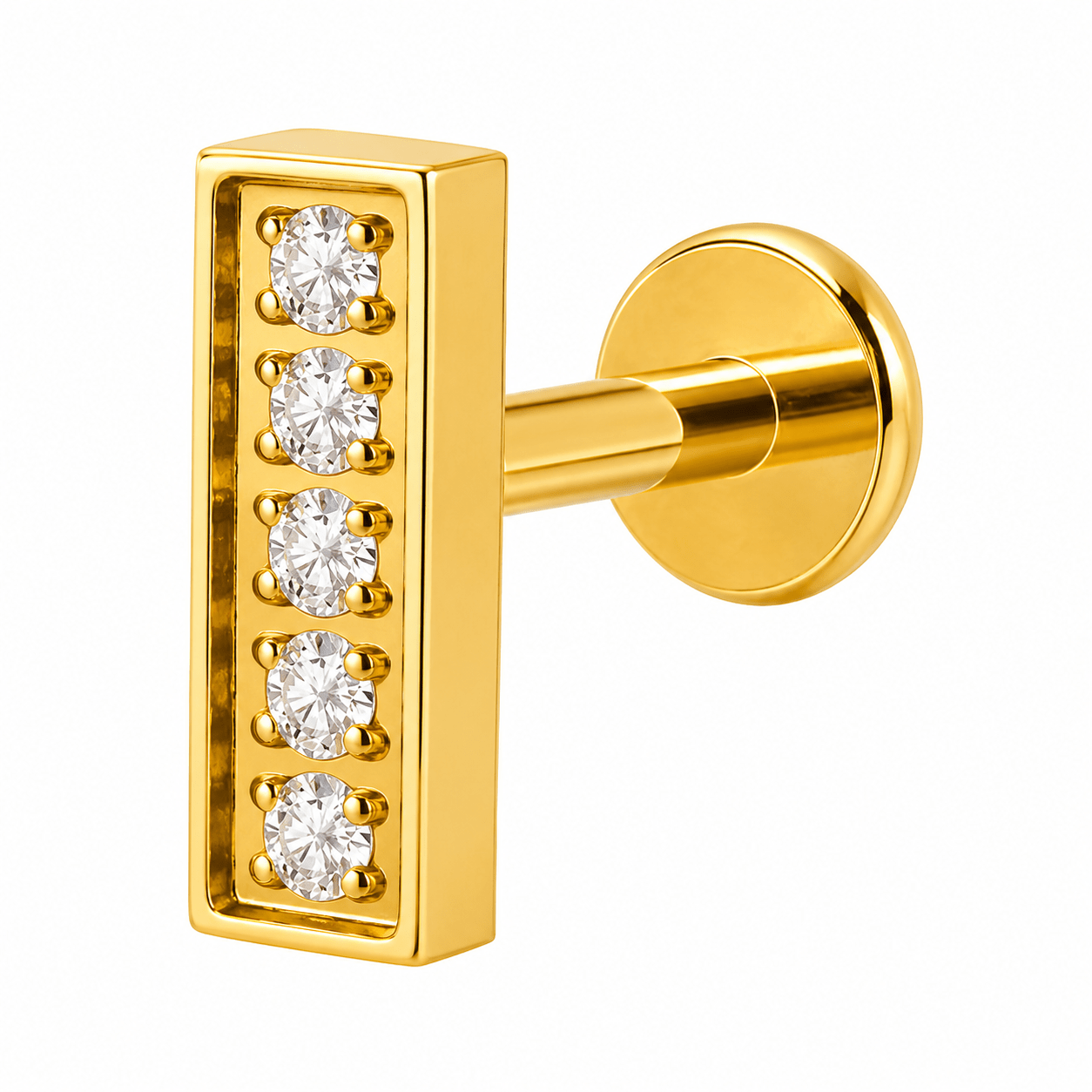 Ezra Flatback Stud Earring - David Omo