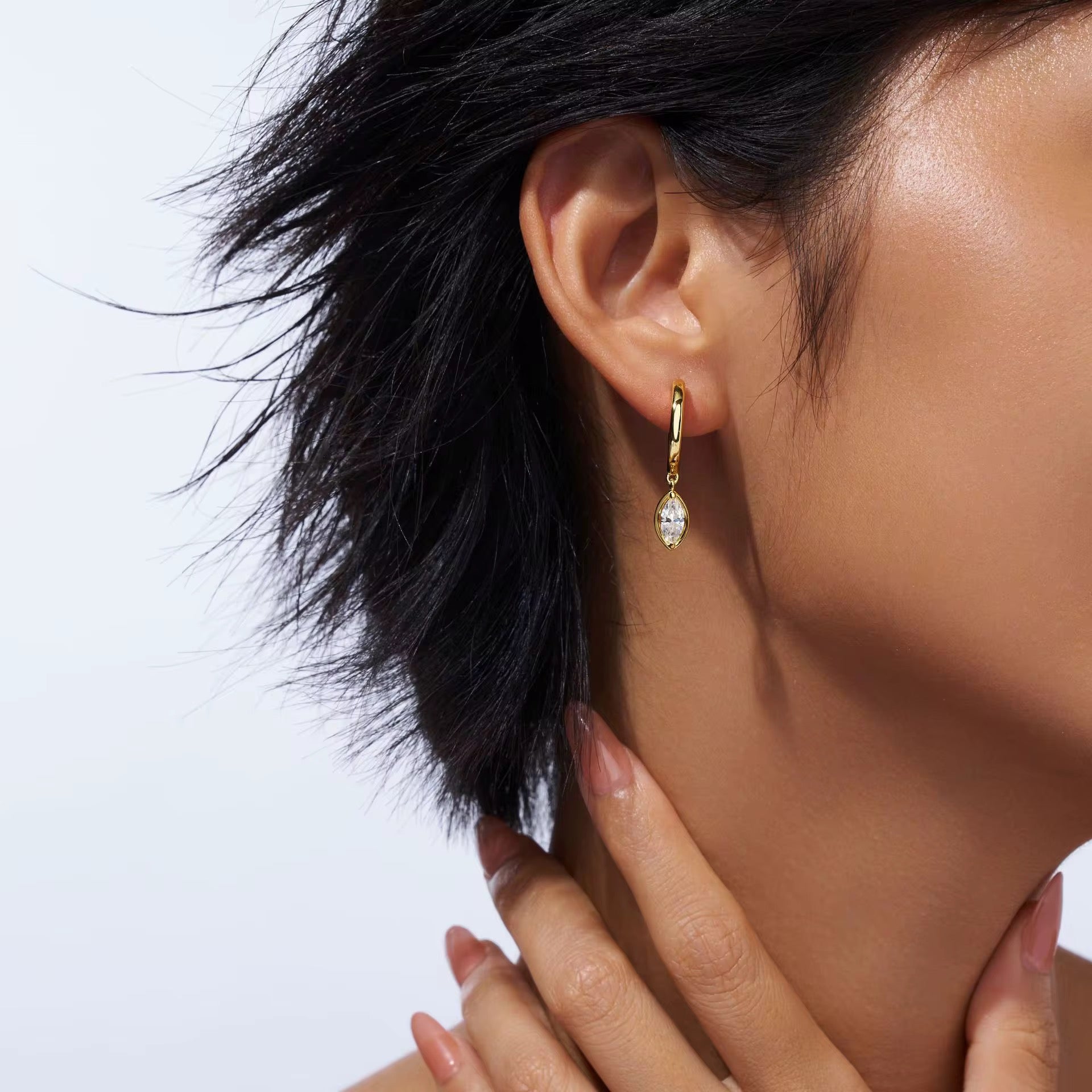 Riona Huggie Earrings - David Omo