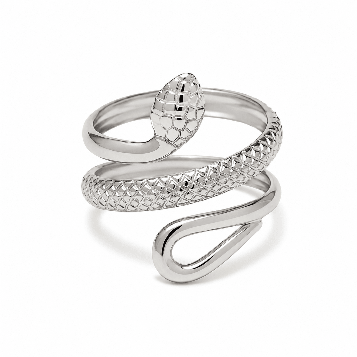 Una Snake Ring Silver - David Omo