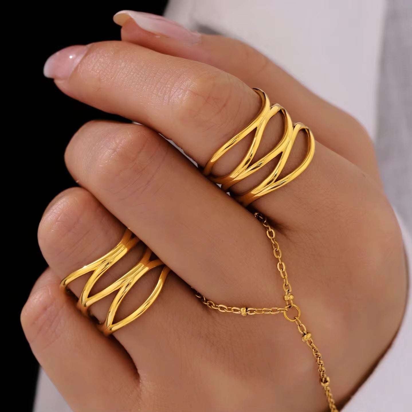 Pandora Gold Adjustable Ring - David Omo