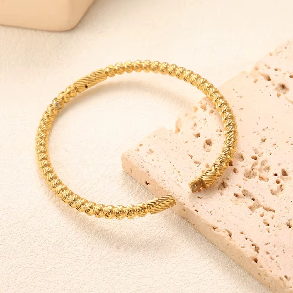 Dulcie Gold Bangle - David Omo