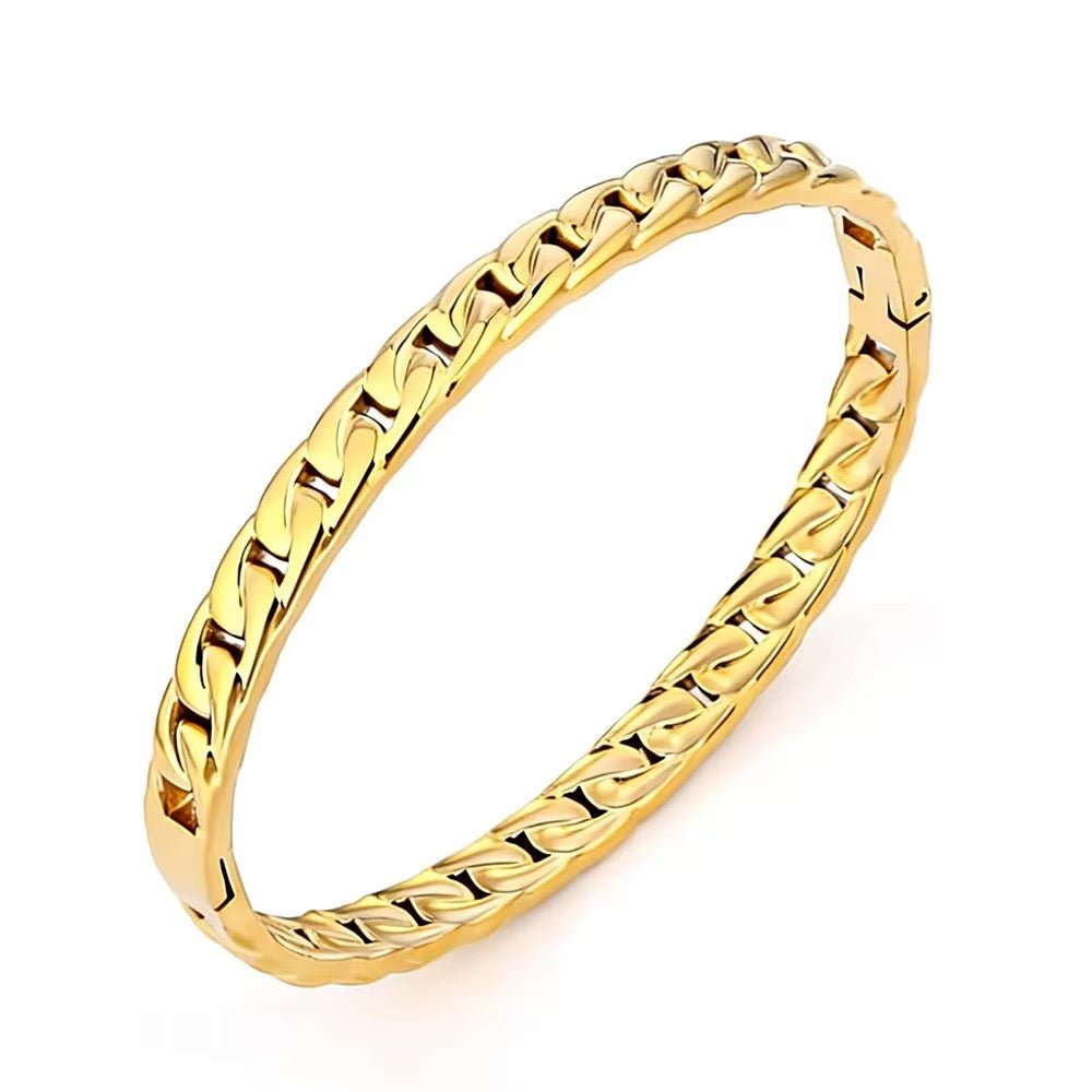 Blake Gold Bangle - David Omo