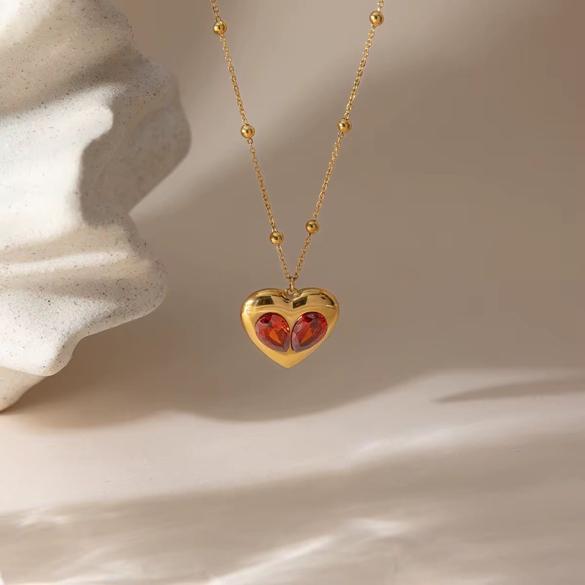 Shakira Heart Pendant Necklace - David Omo