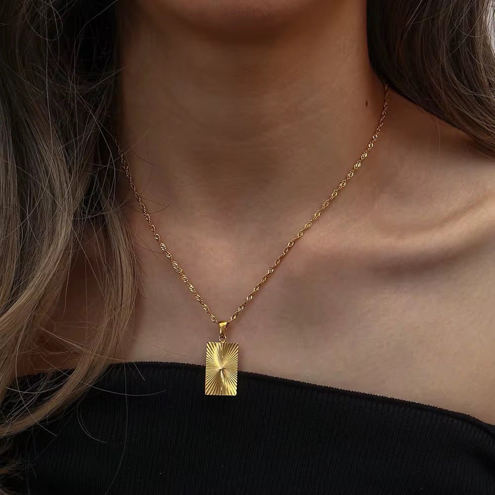 Thalia Gold Pendant Necklace - David Omo