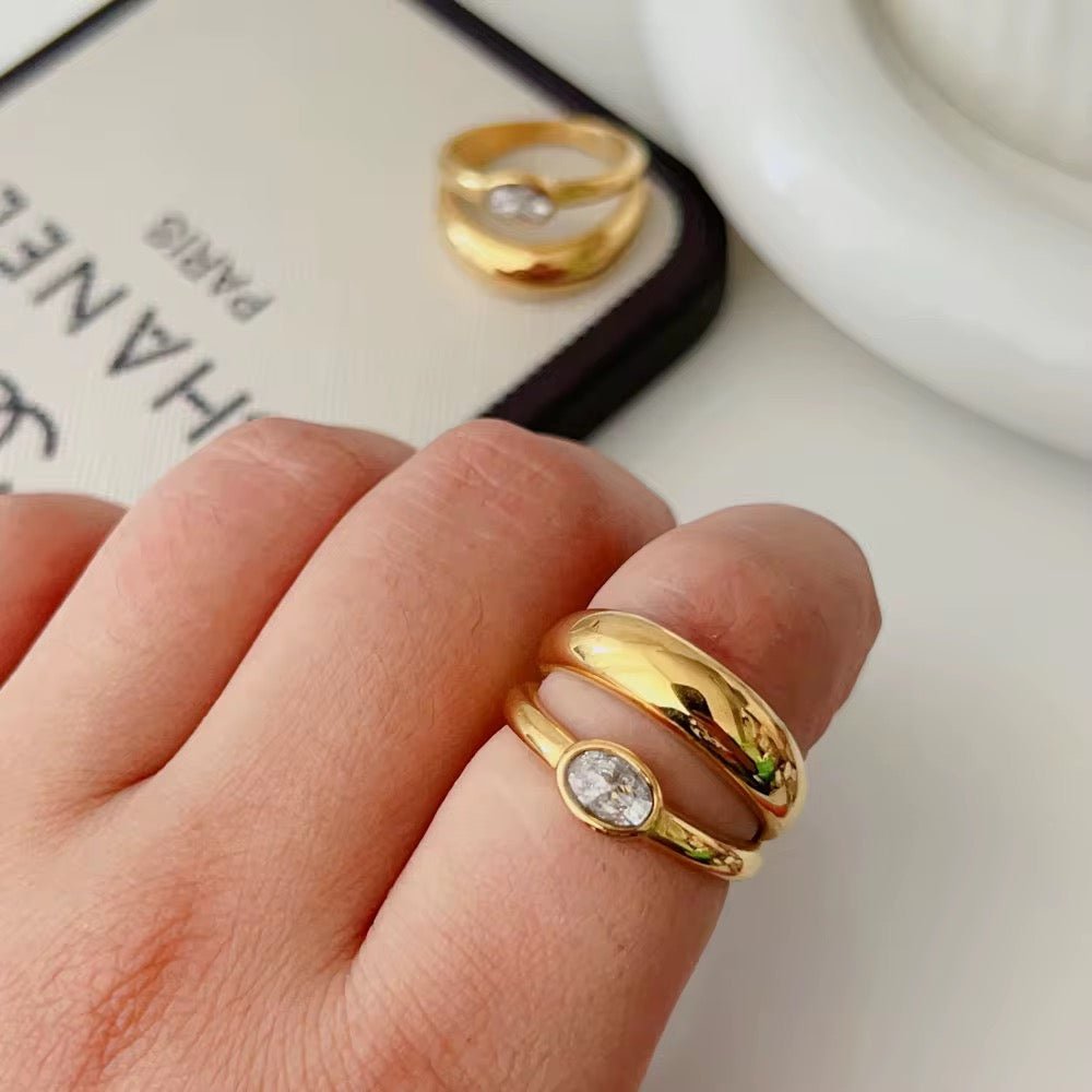 Ellara Gold Duo Ring - David Omo