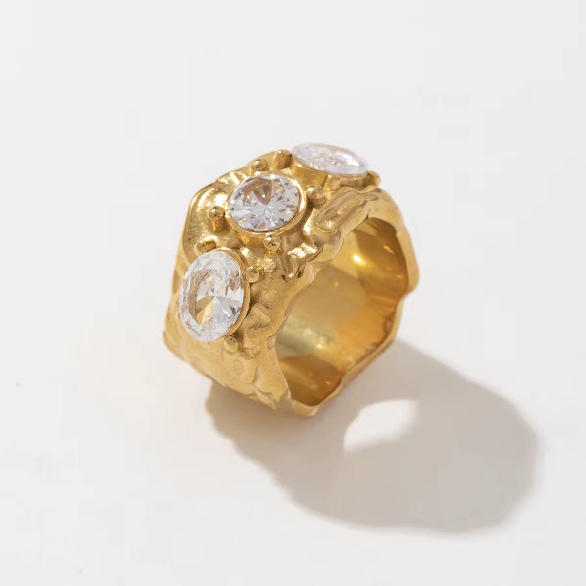 Gabby Gold Zirconia Ring - David Omo
