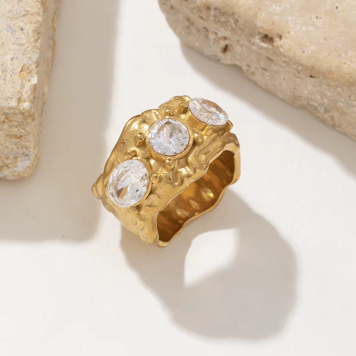 Gabby Gold Zirconia Ring - David Omo