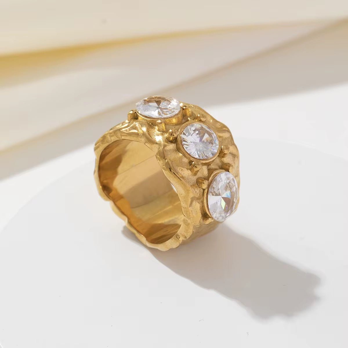 Gabby Gold Zirconia Ring - David Omo