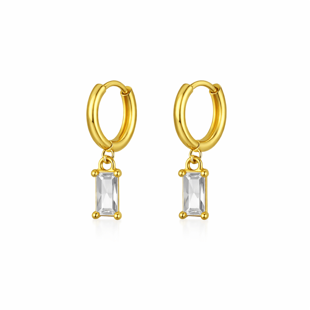 Tabitha Gold Huggie Earrings - David Omo