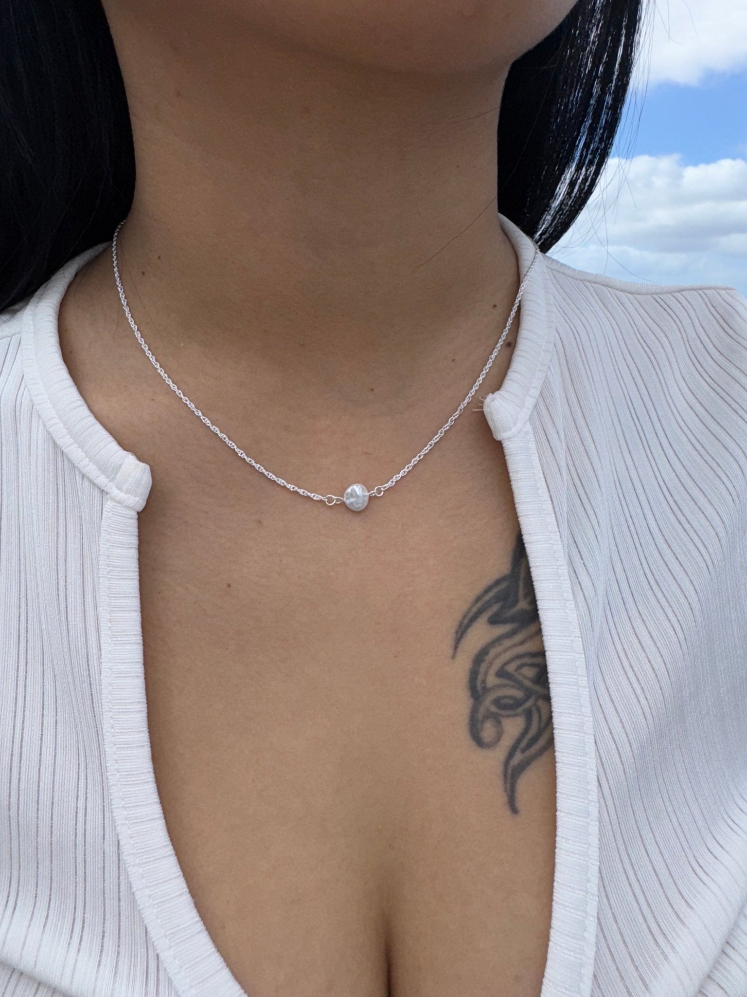 Iris Necklace Silver - David Omo