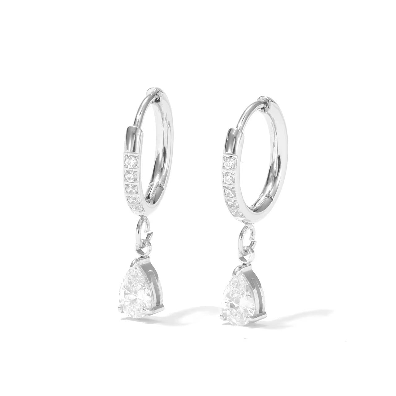 Orla Silver Huggie Earrings - David Omo
