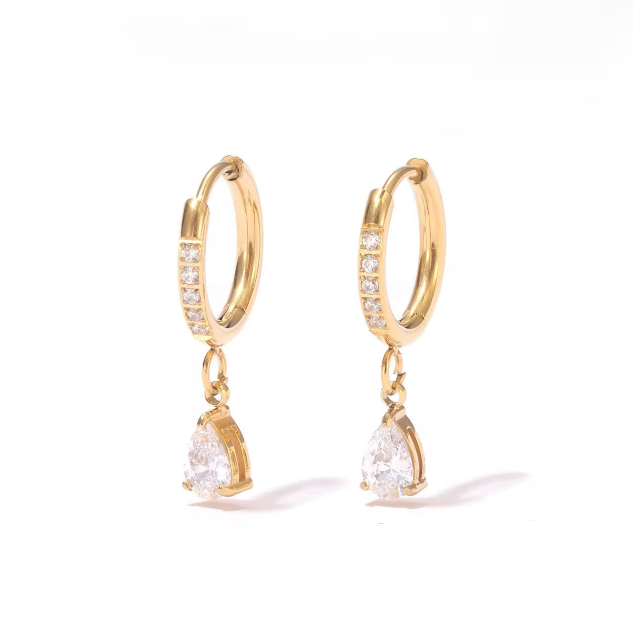 Orla Gold Huggie Earrings - David Omo
