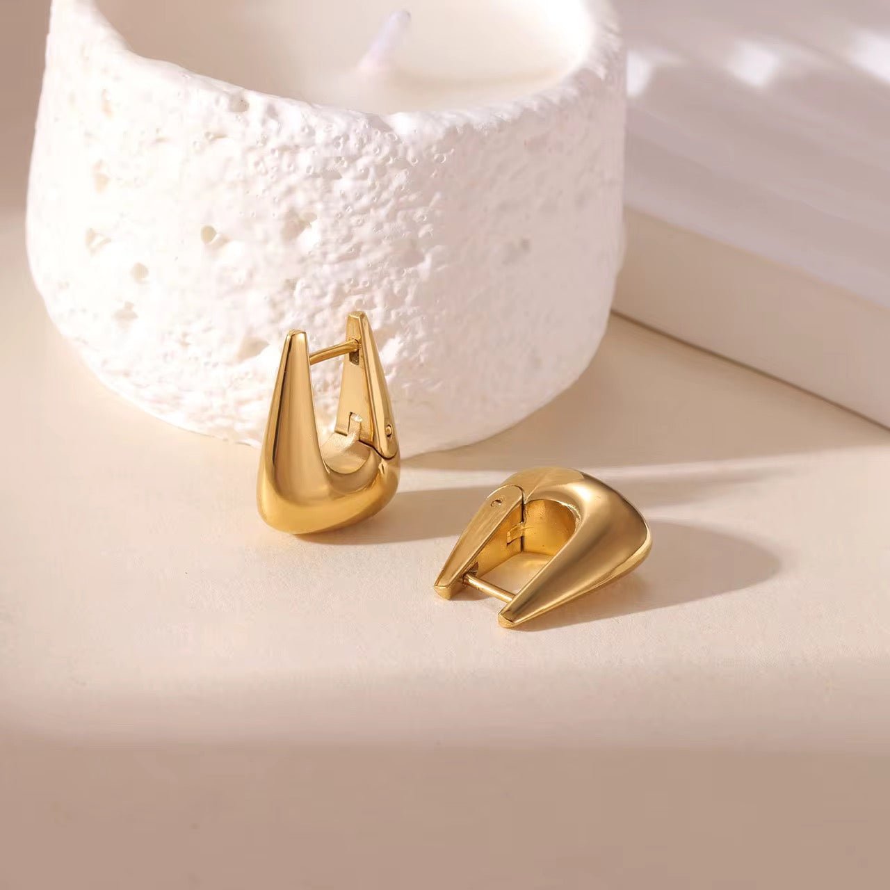 Octavia Gold Hoop Earrings - David Omo