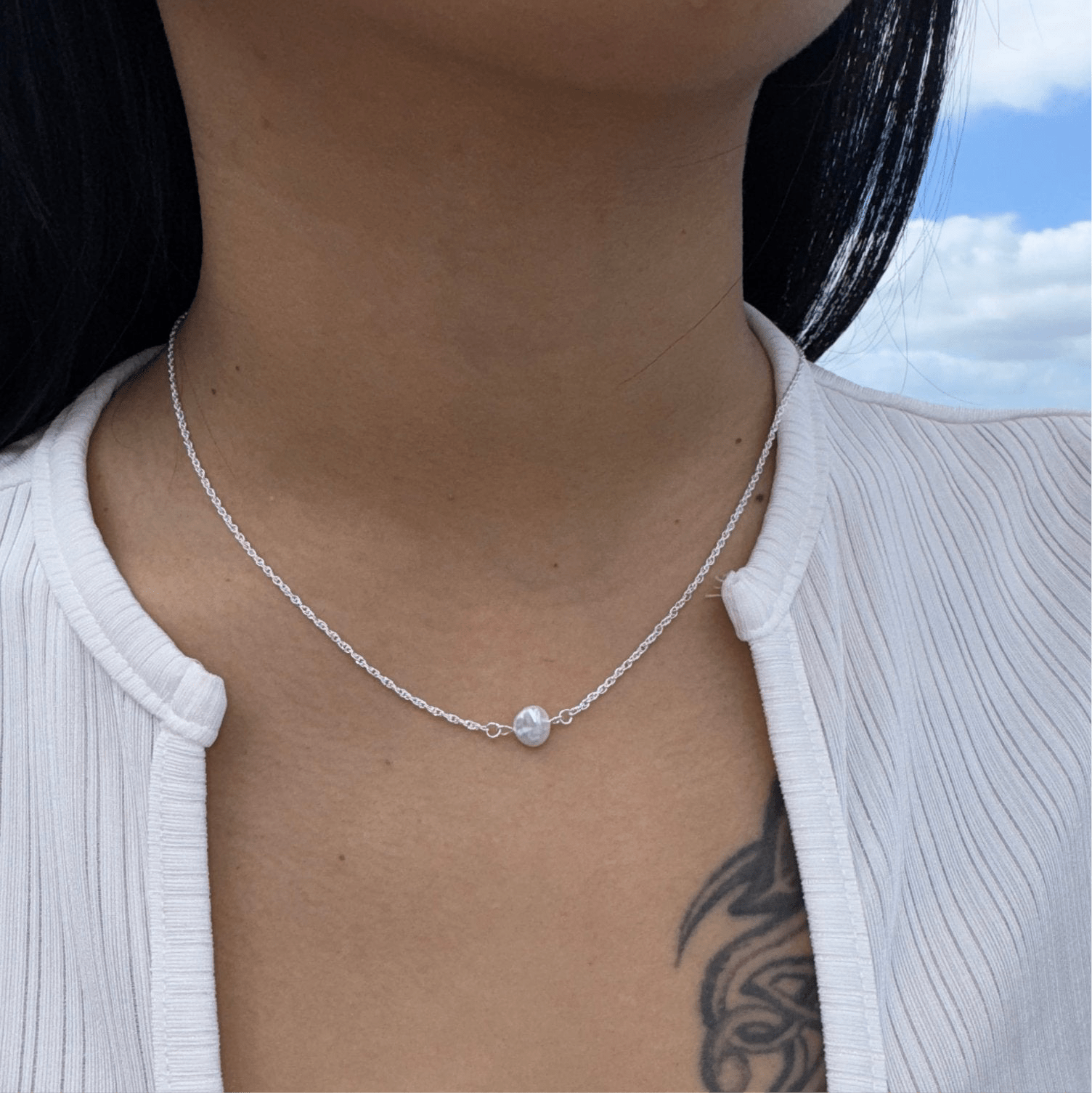 Iris Necklace Silver - David Omo