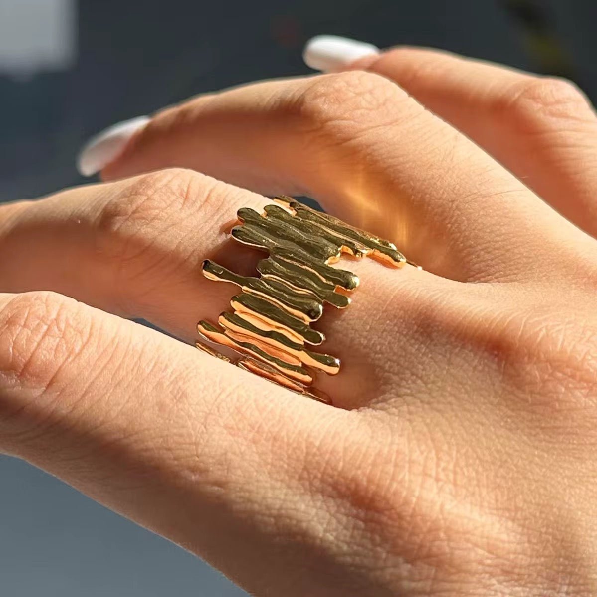 Primrose Gold Adjustable Ring - David Omo