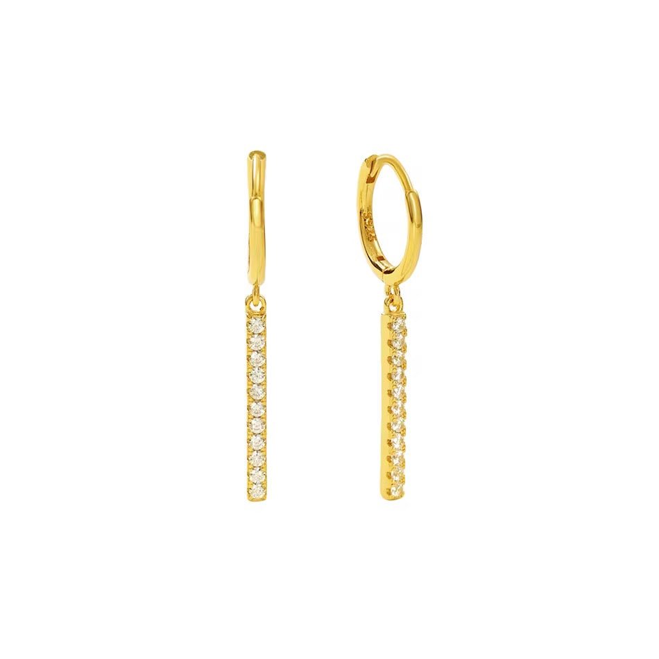 Aeden Gold Huggie Earrings - David Omo