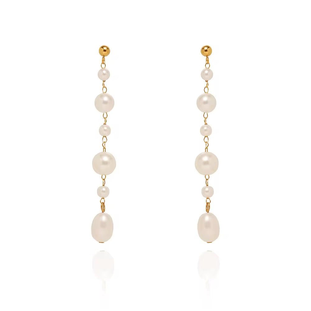 Ella Pearl Drop Earrings - David Omo