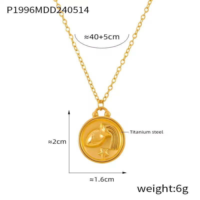 Zodiac Pendant Necklace - David Omo