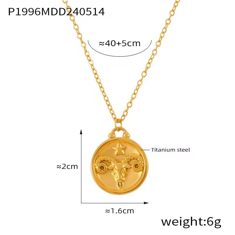 Zodiac Pendant Necklace - David Omo