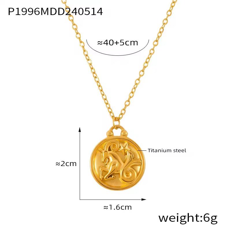 Zodiac Pendant Necklace - David Omo