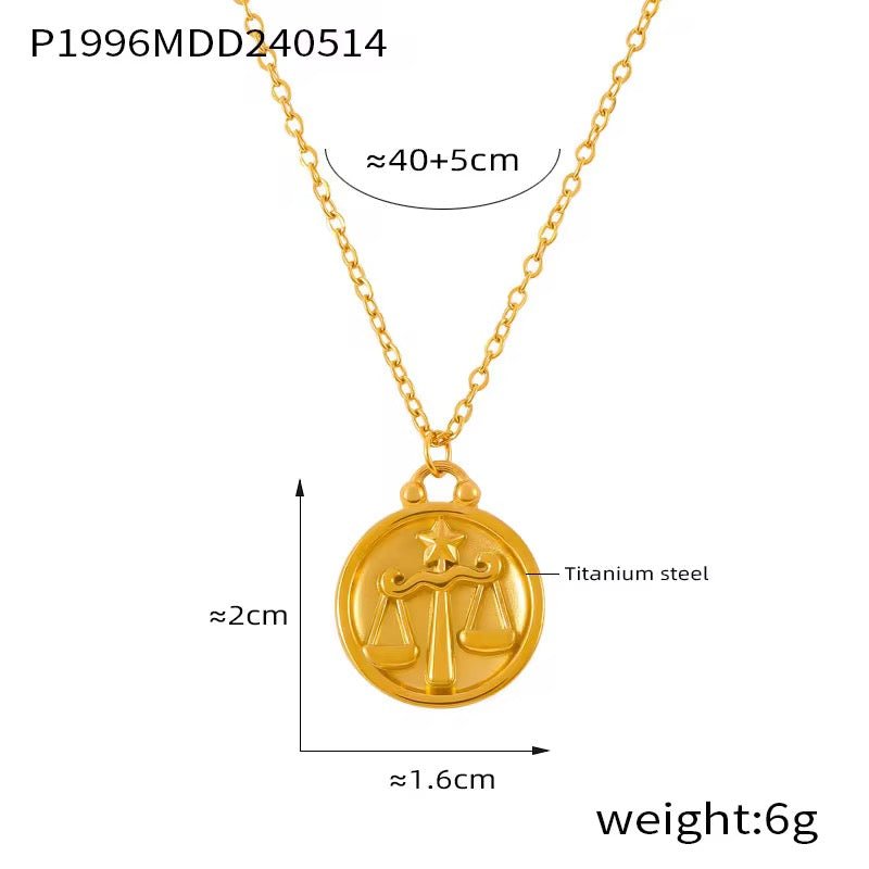 Zodiac Pendant Necklace - David Omo