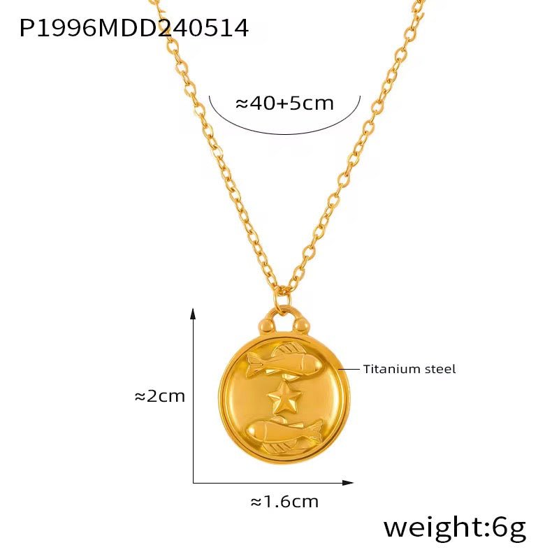 Zodiac Pendant Necklace - David Omo