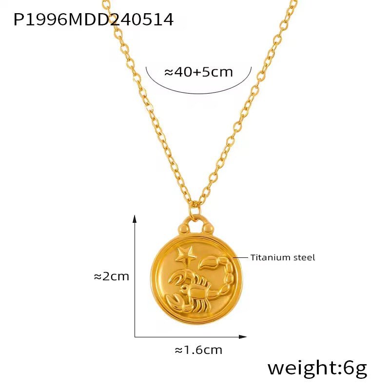 Zodiac Pendant Necklace - David Omo