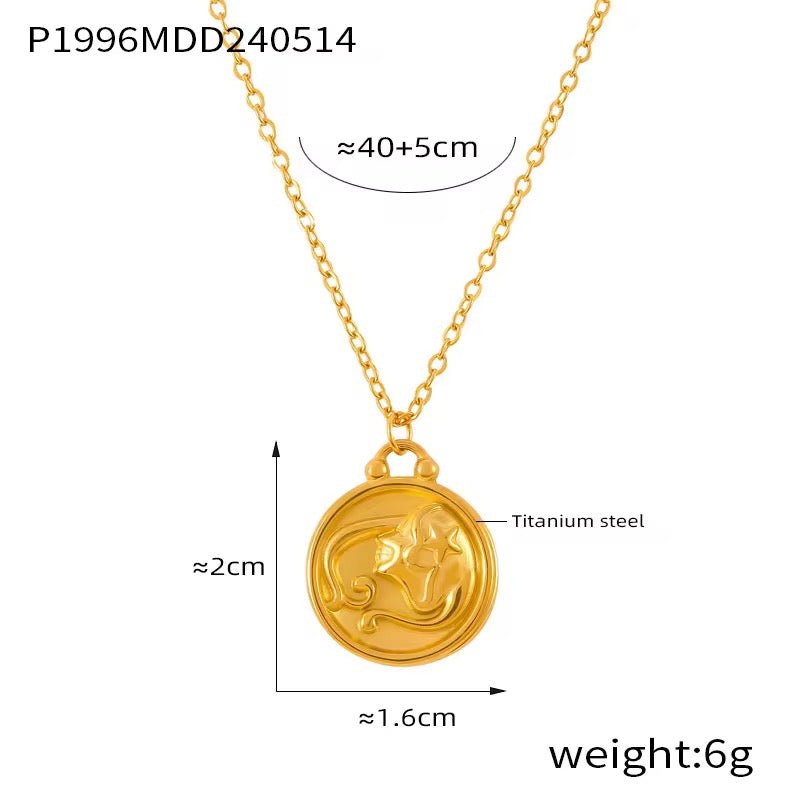 Zodiac Pendant Necklace - David Omo