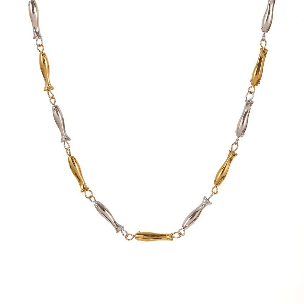 Nahla Necklace Two Tone - David Omo