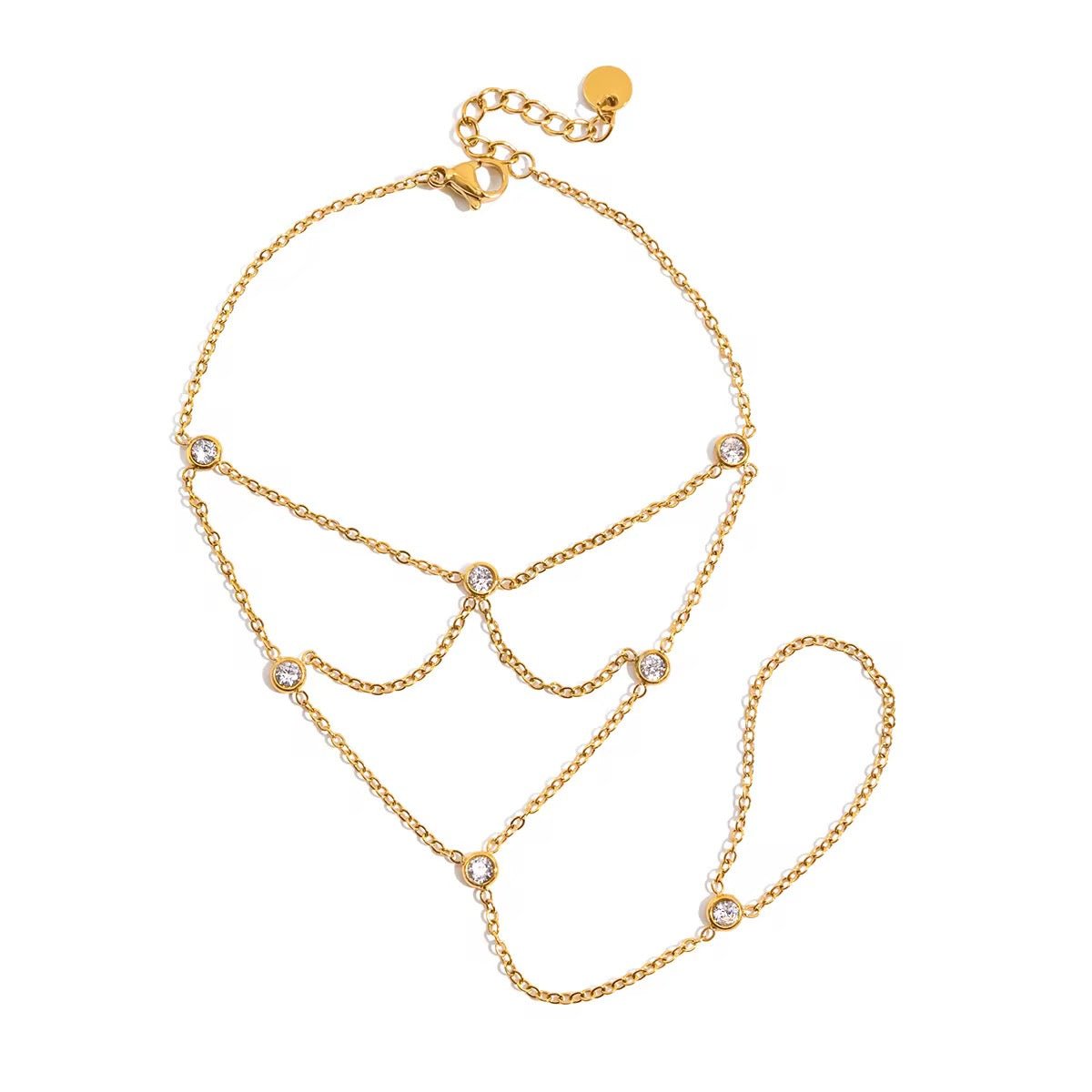 Harlow Gold Hand Chain - David Omo