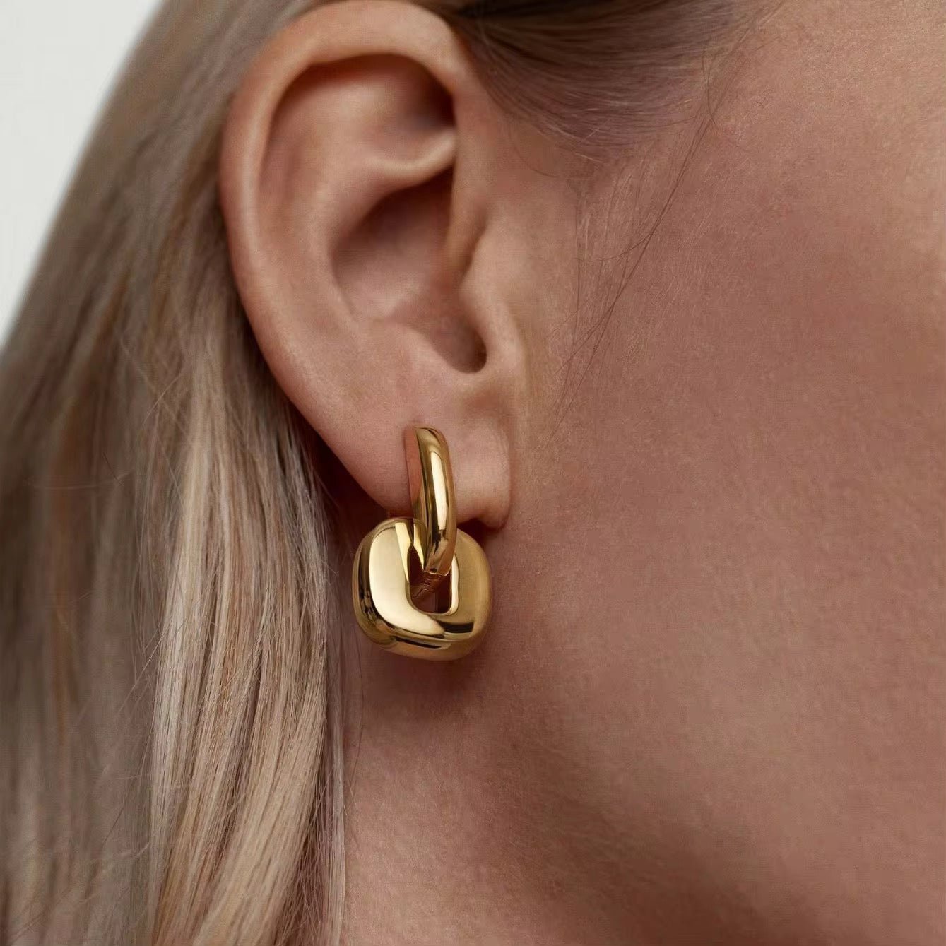 Tosin Earrings Gold - David Omo