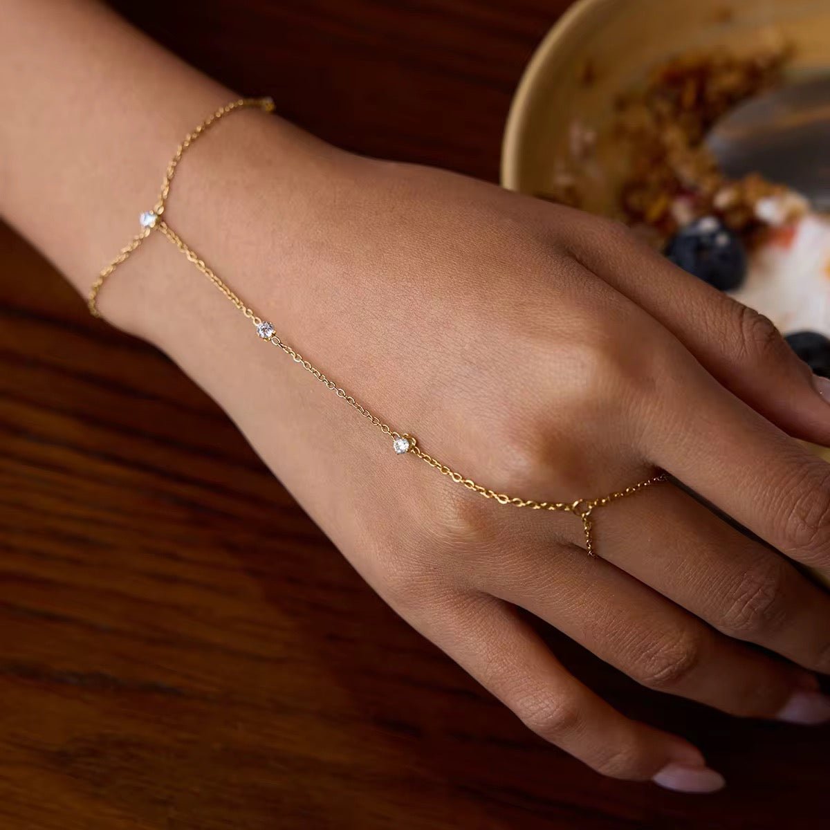 Dani Gold Hand Chain - David Omo