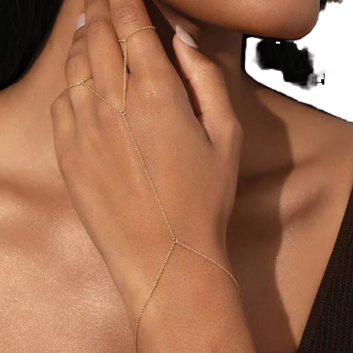 Stasi Gold Hand Chain - David Omo