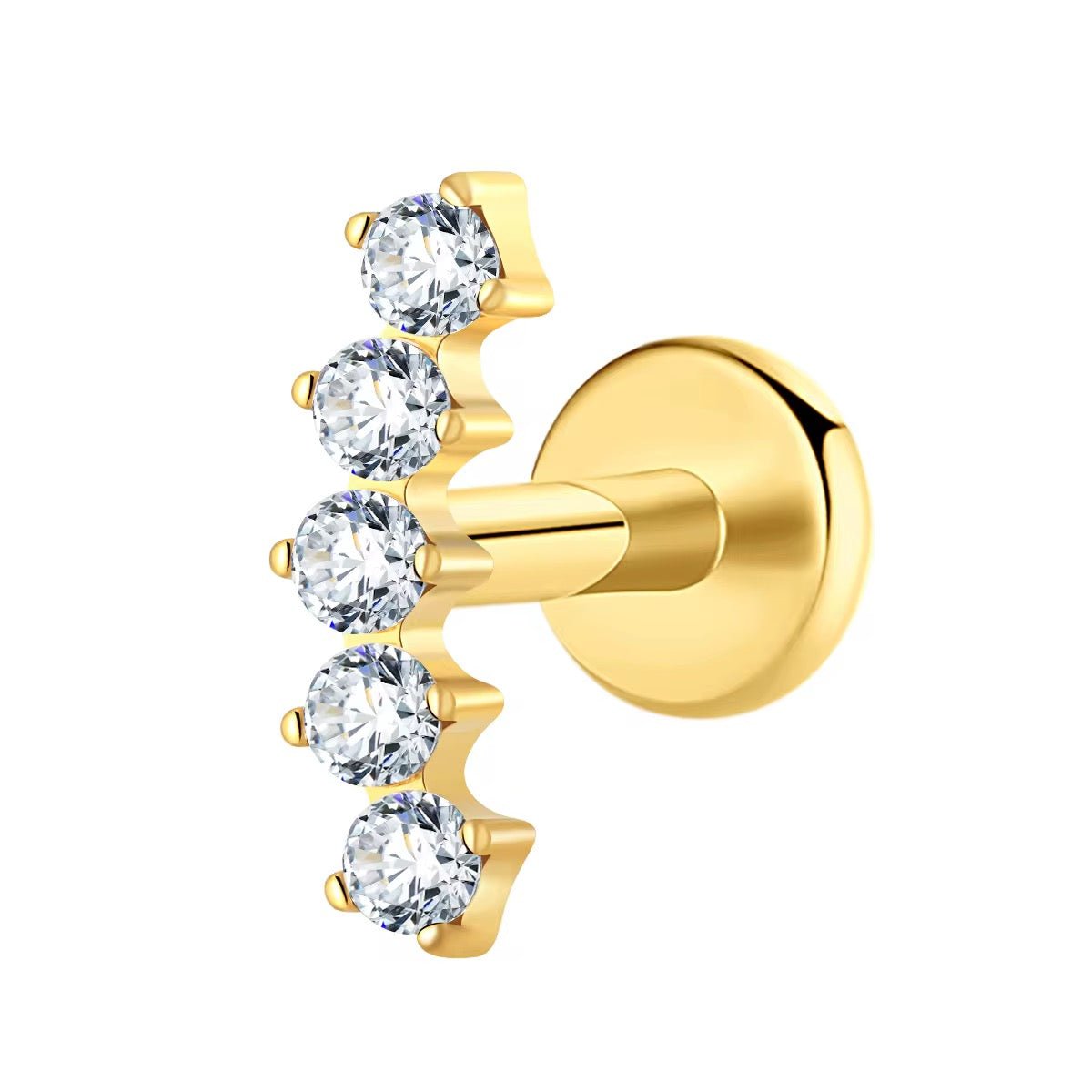 Deja Flatback Stud Earring - David Omo