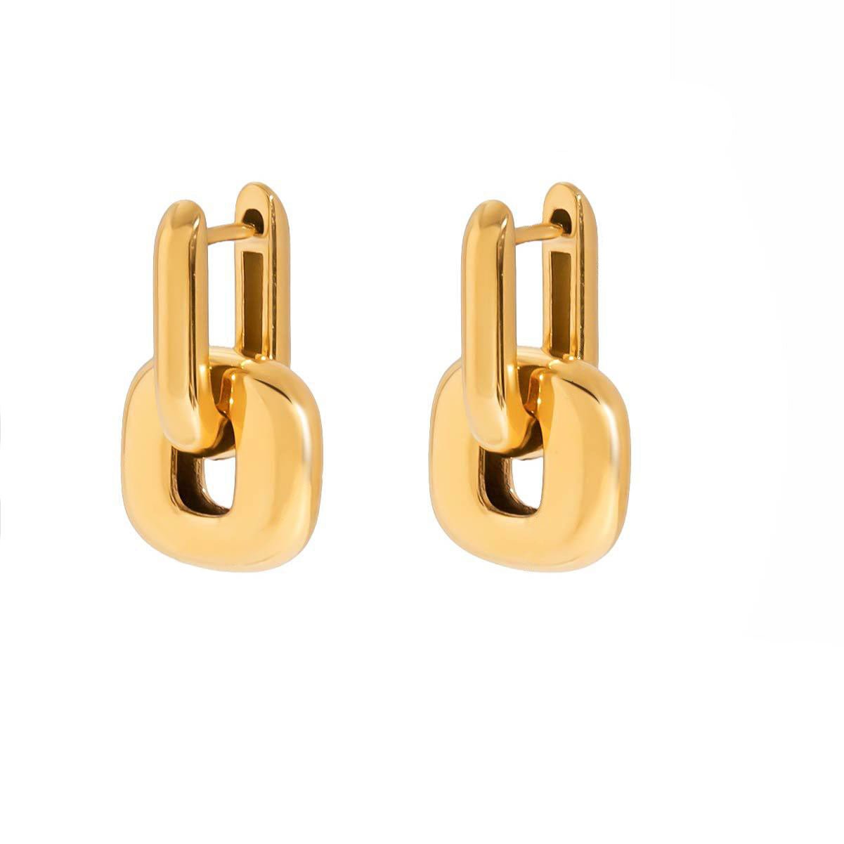 Tosin Earrings Gold - David Omo