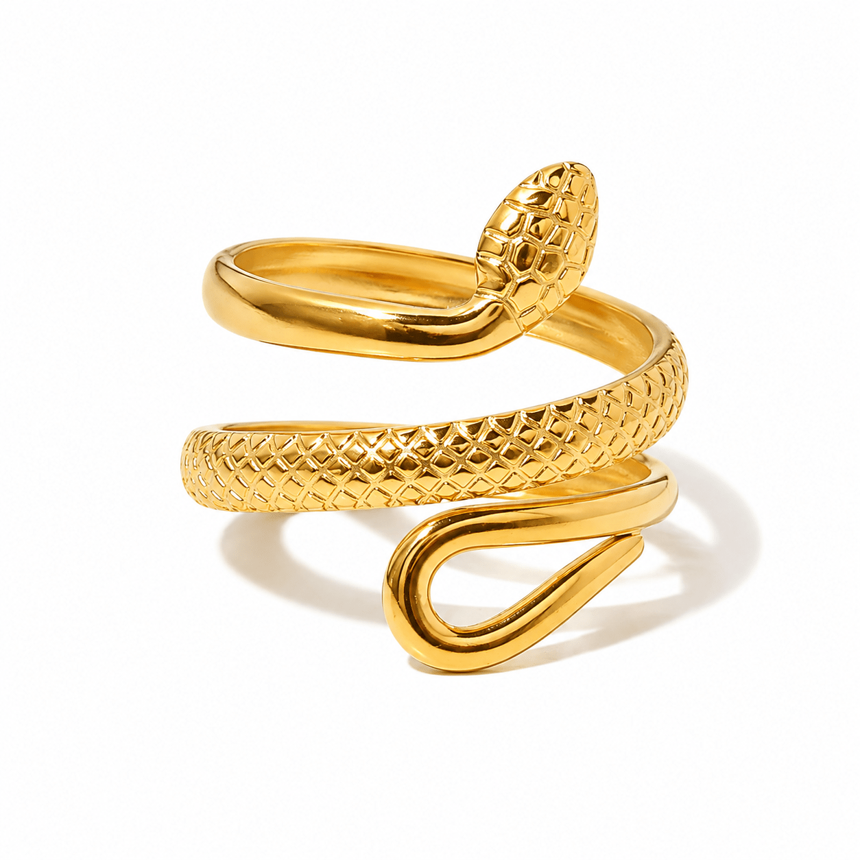 Una Snake Ring Gold - David Omo