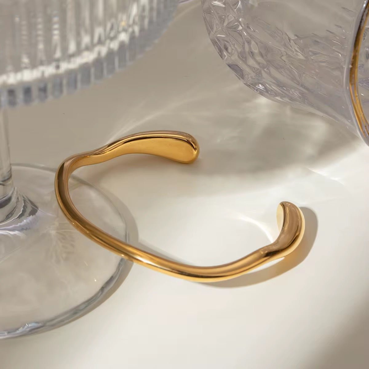 Tiana Gold Bangle - David Omo