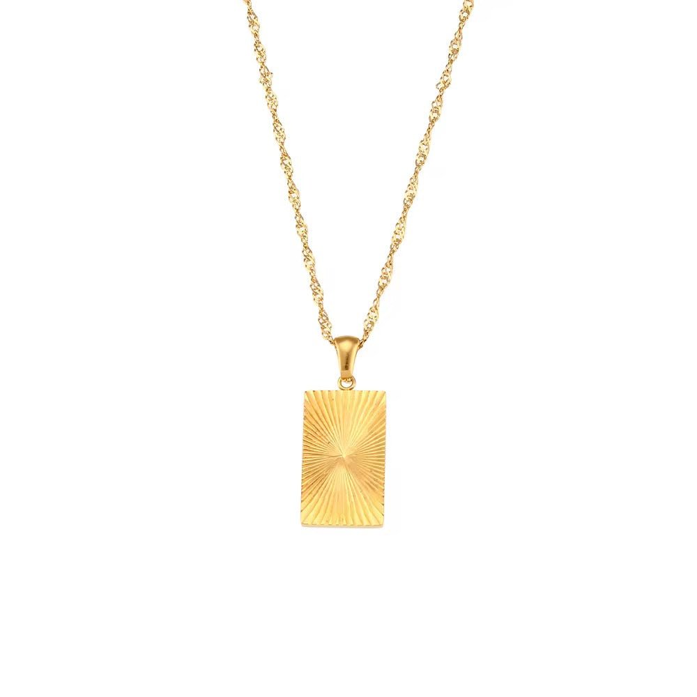 Thalia Gold Pendant Necklace - David Omo