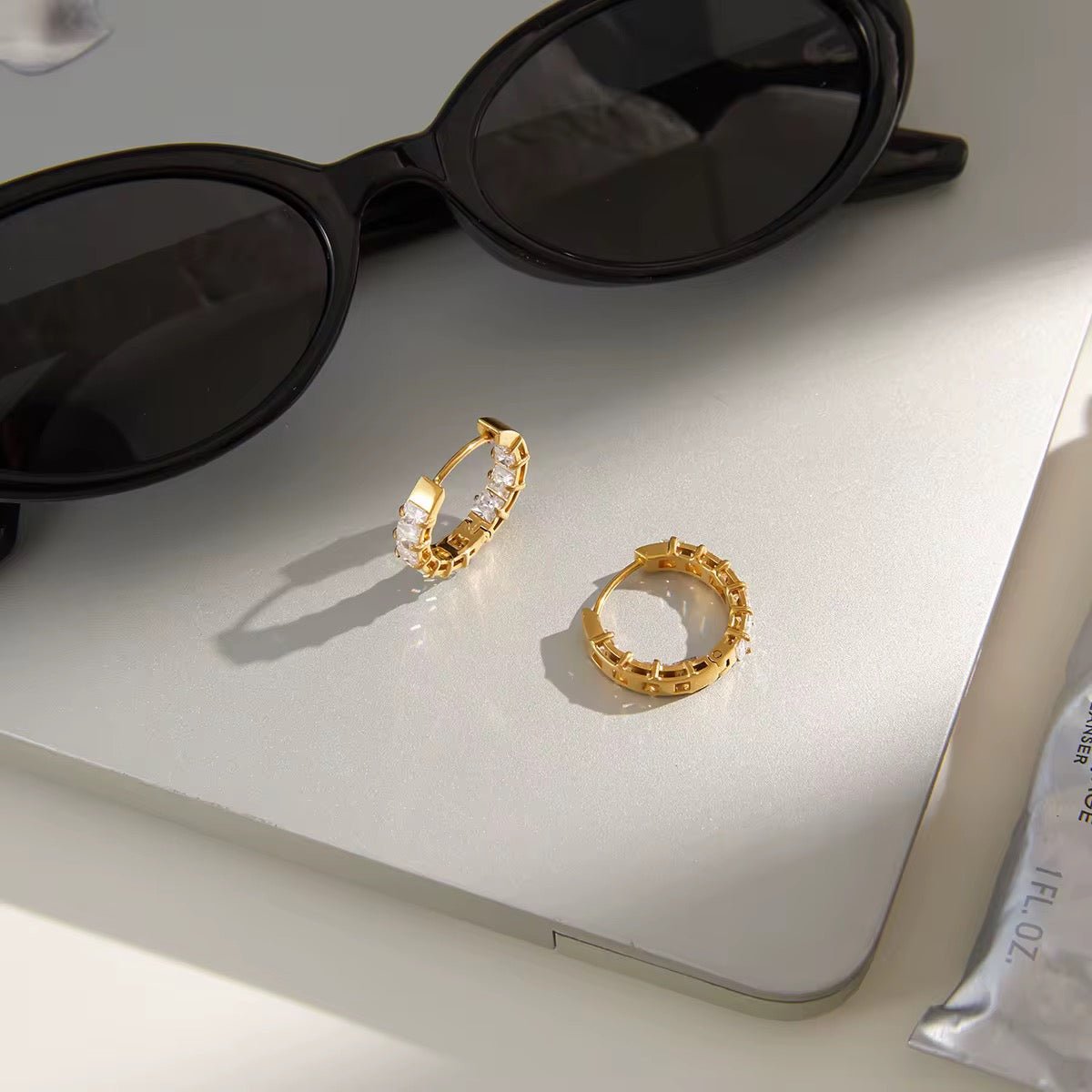 Rylee Zirconia Hoop Earrings - David Omo