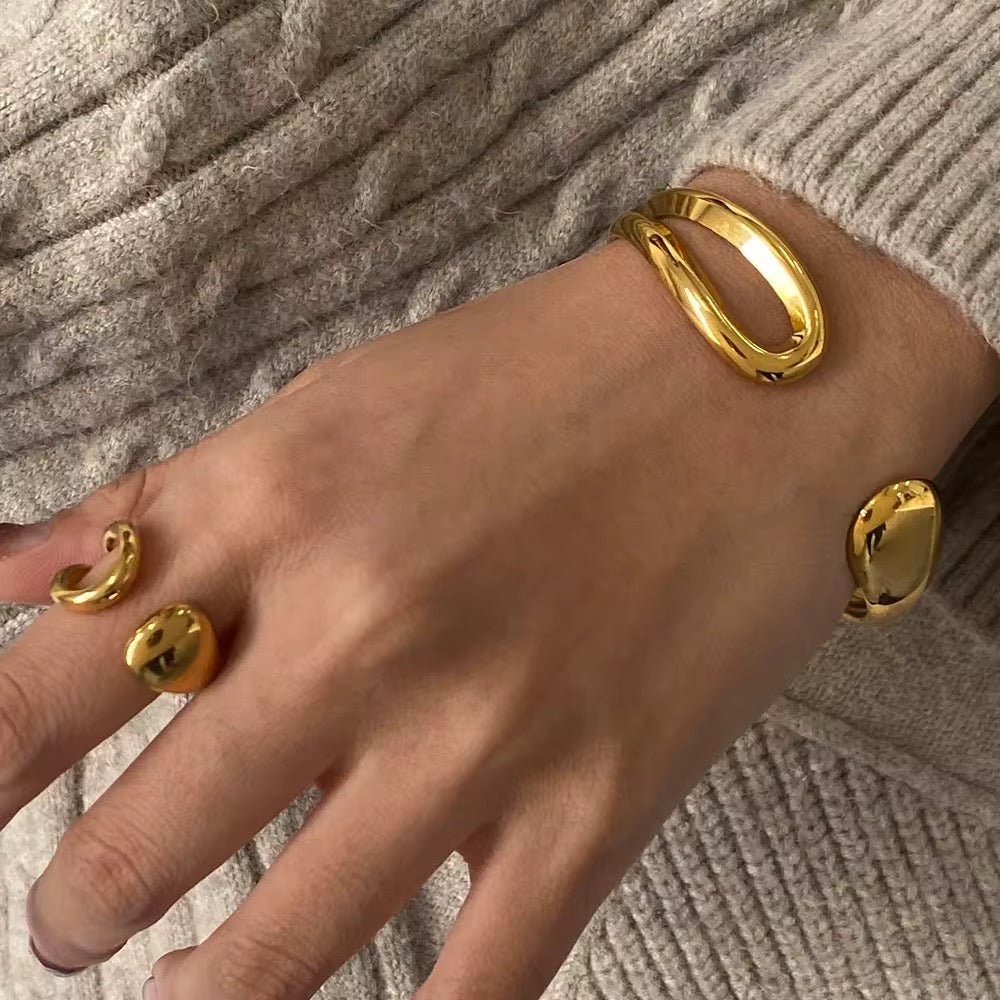 Xania Gold Bangle - David Omo